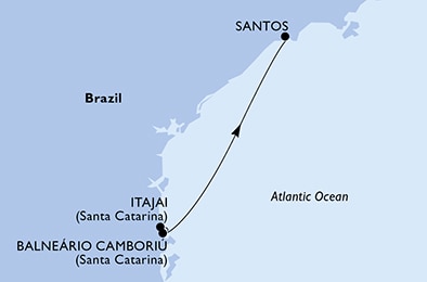 carte Amérique du Sud, 3 jours