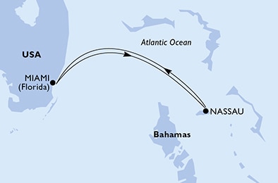 carte Caraïbes et Antilles, 4 jours