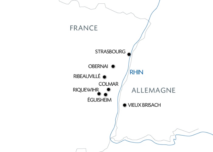 carte L'Alsace pittoresque et gourmande (formule port/port), 5 jours - SBS_PP