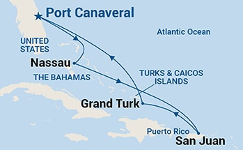 carte Caraïbes et Antilles, 7 jours